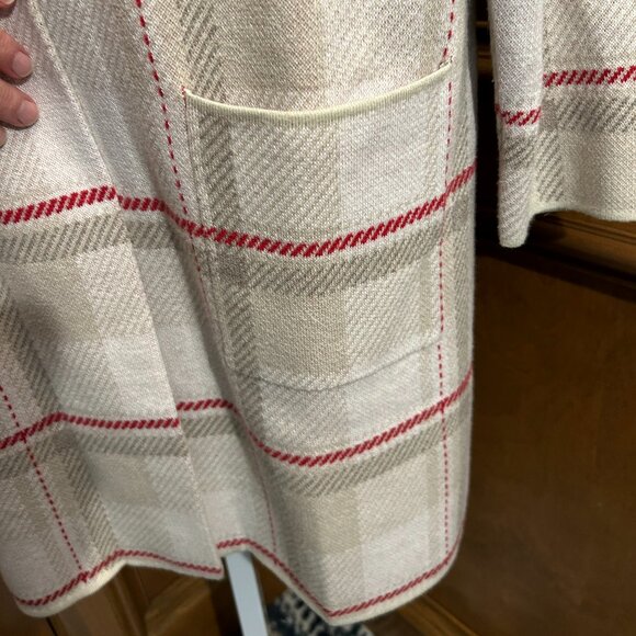 LANDS' END Women's Lofty Coatigan - Birdseye Jacquard - Worn Once - Picture 5 of 12